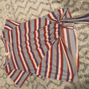 Stripped Knotted Shirt